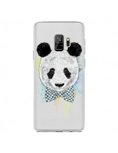 Coque Samsung S9 Panda Noeud Papillon Transparente -...