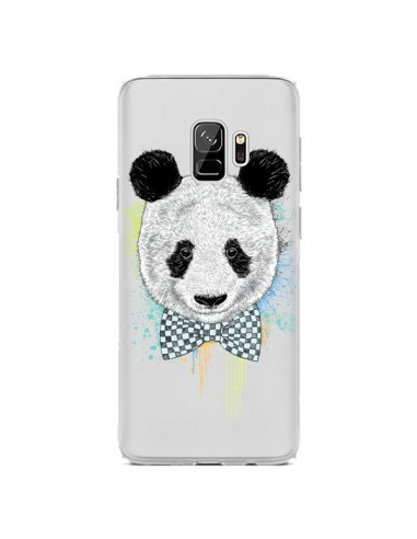 Coque Samsung S9 Panda Noeud Papillon Transparente - Rachel Caldwell