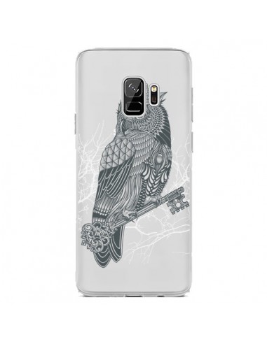 Coque Samsung S9 Owl King Chouette Hibou Roi Transparente - Rachel Caldwell