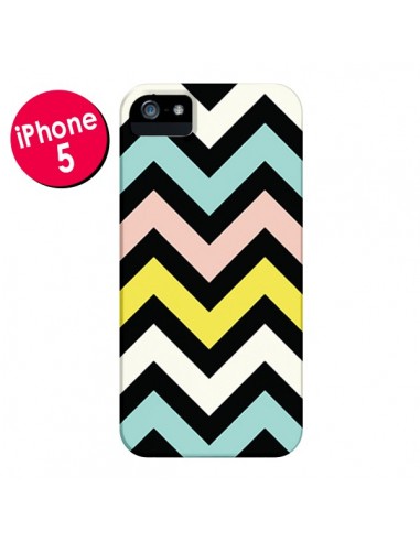 Coque Azteque Chevron Sunny pour iPhone 5 et 5S - Mary Nesrala