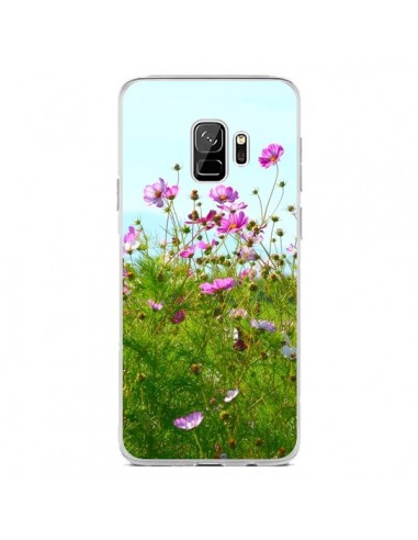 Coque Samsung S9 Fleurs Roses Champ - R Delean