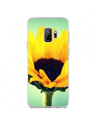 Coque Samsung S9 Tournesol Zoom Fleur - R Delean