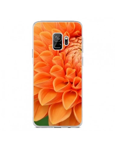 Coque Samsung S9 Fleurs oranges flower - R Delean