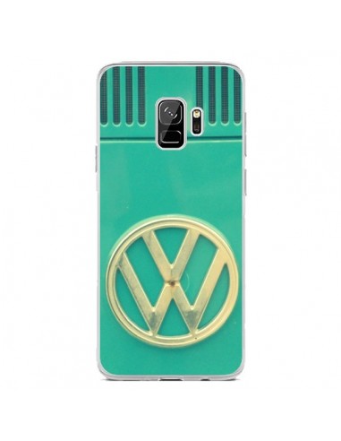 Coque Samsung S9 Groovy Van Hippie VW Bleu - R Delean