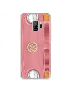 Coque Samsung S9 Groovy Van Hippie VW Rose - R Delean