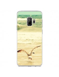 Coque Samsung S9 Mouette Mer Ocean Sable Plage Paysage -...