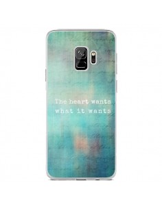 Coque Samsung S9 The heart wants what it wants Coeur -...
