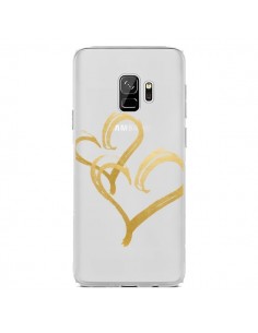 Coque Samsung S9 Deux Coeurs Love Amour Transparente -...