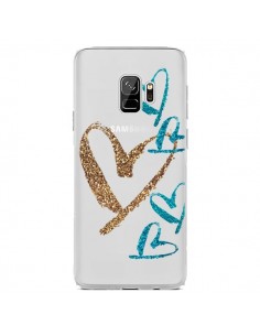 Coque Samsung S9 Coeurs Heart Love Amour Transparente -...