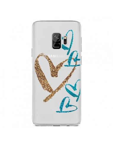 Coque Samsung S9 Coeurs Heart Love Amour Transparente - Sylvia Cook