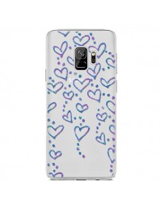Coque Samsung S9 Floating hearts coeurs flottants...