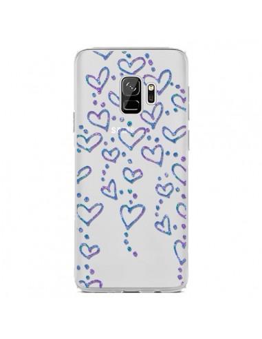 Coque Samsung S9 Floating hearts coeurs flottants Transparente - Sylvia Cook