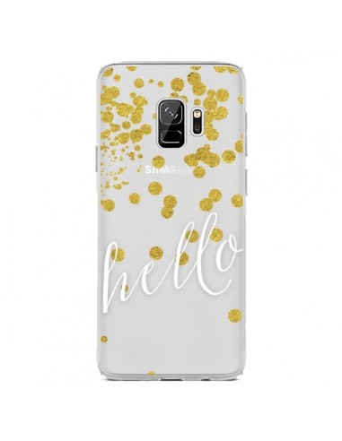 Coque Samsung S9 Hello, Bonjour Transparente - Sylvia Cook