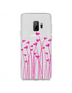 Coque Samsung S9 Love in Pink Amour Rose Fleur...