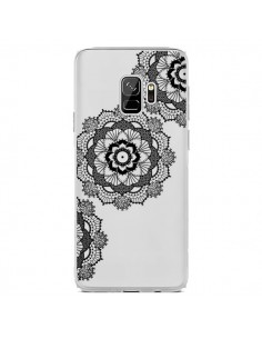 Coque Samsung S9 Triple Mandala Noir Black Transparente -...