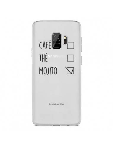 Coque Samsung S9 Café, Thé et Mojito Transparente - Les Vilaines Filles