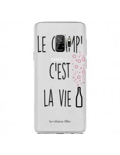 Coque Samsung S9 Le Champ, c'est la Vie Transparente -...