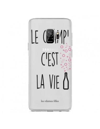 Coque Samsung S9 Le Champ, c'est la Vie Transparente - Les Vilaines Filles