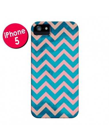 Coque Azteque Chevron Sunset pour iPhone 5 et 5S - Mary Nesrala