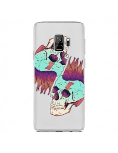 Coque Samsung S9 Tête de Mort Crane Punk Double...