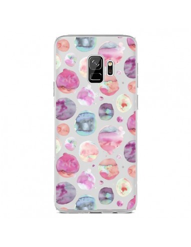 Coque Samsung S9 Big Watery Dots Pink - Ninola Design