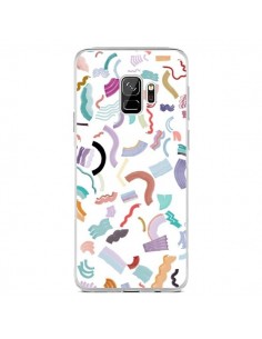 Coque Samsung S9 Curly and Zigzag Stripes White - Ninola...