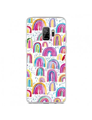 Coque Samsung S9 Cute Watercolor Rainbows - Ninola Design