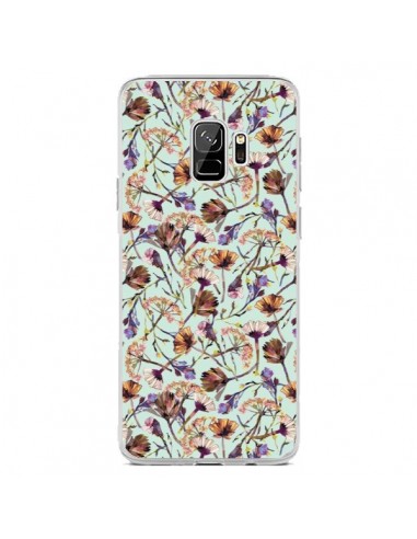 Coque Samsung S9 Dry Blue Flowers - Ninola Design