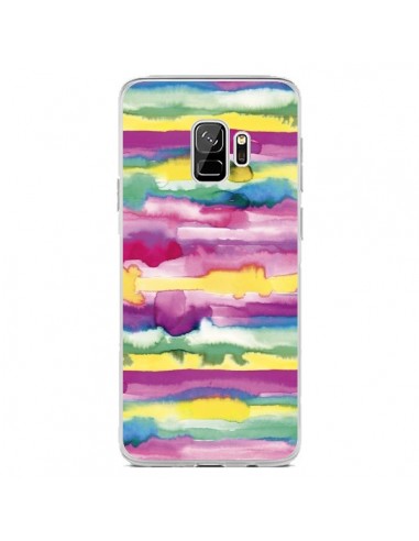 Coque Samsung S9 Gingham Vichy Pink - Ninola Design
