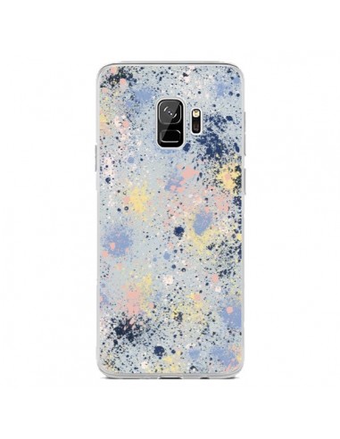 Coque Samsung S9 Gradient Watercolor Lines Blue - Ninola Design