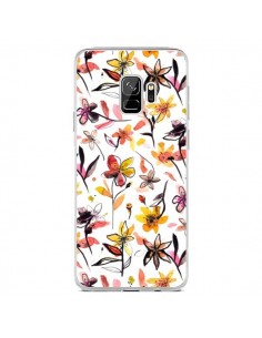 Coque Samsung S9 Ink Bleeding Dots Pink - Ninola Design