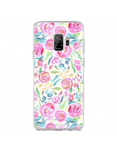 Coque Samsung S9 Speckled Watercolor Pink - Ninola Design
