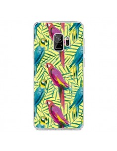 Coque Samsung S9 Tropical Monstera Leaves Multicolored -...