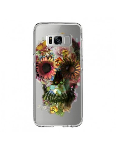 Coque Samsung S8 Skull Flower Tête de Mort Transparente - Ali Gulec