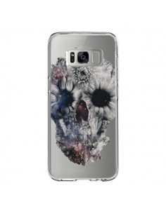 Coque Samsung S8 Floral Skull Tête de Mort Transparente -...