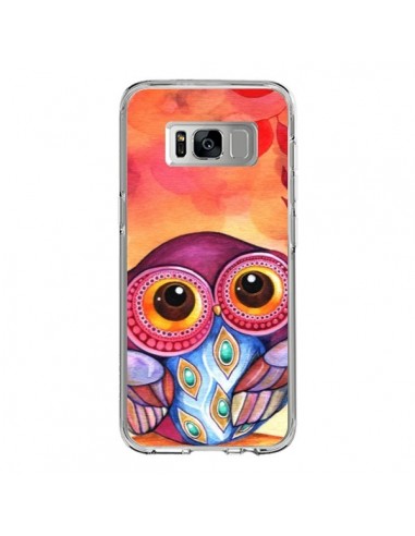 Coque Samsung S8 Chouette Feuilles Automne - Annya Kai