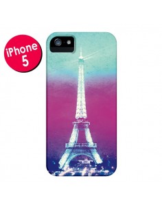 Coque Tour Eiffel Night pour iPhone 5 et 5S - Mary Nesrala