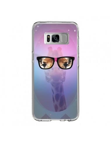 Coque Samsung S8 Girafe Geek à Lunettes - Aurelie Scour