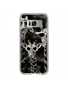 Coque Samsung S8 Girafe Swag Lunettes Familiy Giraffe -...