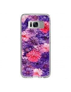 Coque Samsung S8 Fleurs Violettes Flower Storm - Asano...