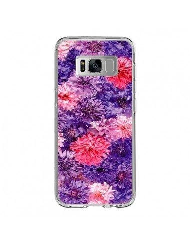 Coque Samsung S8 Fleurs Violettes Flower Storm - Asano Yamazaki