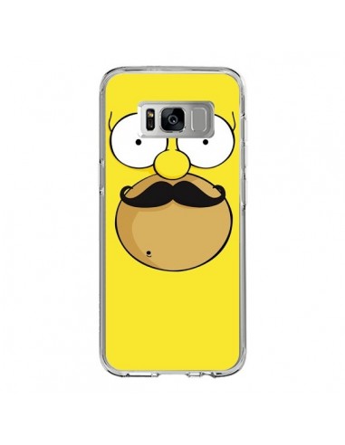 Coque Samsung S8 Homer Movember Moustache Simpsons - Bertrand Carriere
