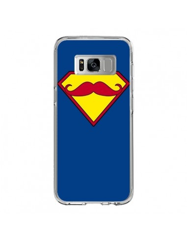 Coque Samsung S8 Super Moustache Movember Superman - Bertrand Carriere