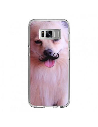 Coque Samsung S8 Clyde Chien Movember Moustache - Bertrand Carriere