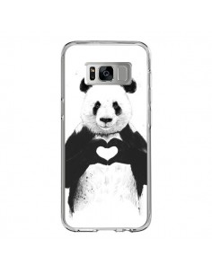 Coque Samsung S8 Panda Amour All you need is love -...