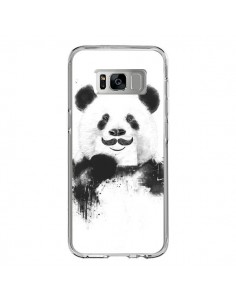 Coque Samsung S8 Funny Panda Moustache Movember - Balazs...