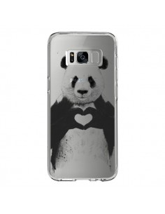 Coque Samsung S8 Panda All You Need Is Love Transparente...