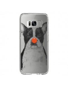 Coque Samsung S8 Clown Bulldog Dog Chien Transparente -...