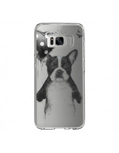 Coque Samsung S8 Love Bulldog Dog Chien Transparente -...