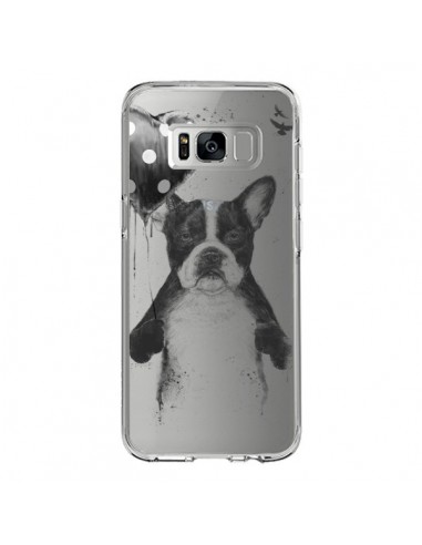 Coque Samsung S8 Love Bulldog Dog Chien Transparente - Balazs Solti